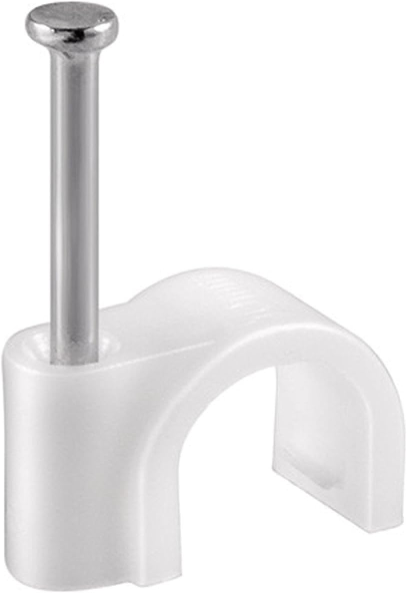 Don Quixote 905447 12 mm Nail Clips Plastic White (Pack of 100)