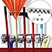 DOKO-IN Mop And Broom Holder Organizer Wall Mounted Rack Hanger Garage Storage Solutions For Garden And Cleaning Tools 2 Single Holders Included 1 Year Warranty