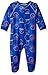 NCAA Boise State Broncos Infant Boys Sleepwear All Over Print Zip Up Coveralls, 24 Months, Collegiate Royal