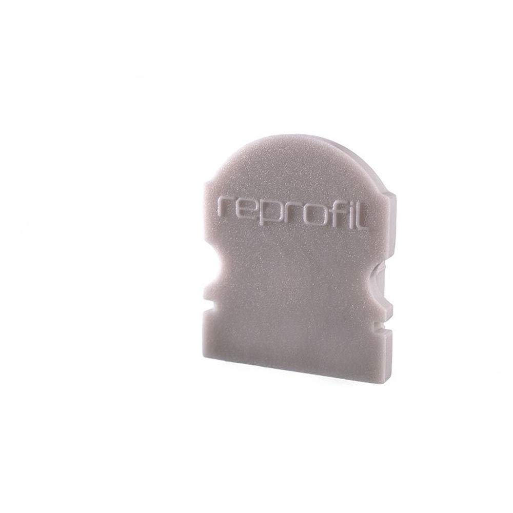 Reprofile end Cap L-AU-02-10, Grey, 16 mm, 2 Pieces