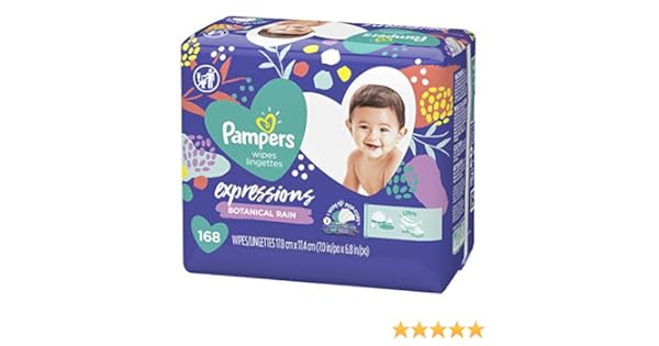 pampers expressions botanical rain baby wipes