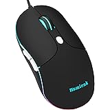 Hsmienk Wired Mouse, Wired Computer Mouse, Mouse for Laptop with Easy Click for Office, Home, Gamer, 3200DPI, Programmable Bu