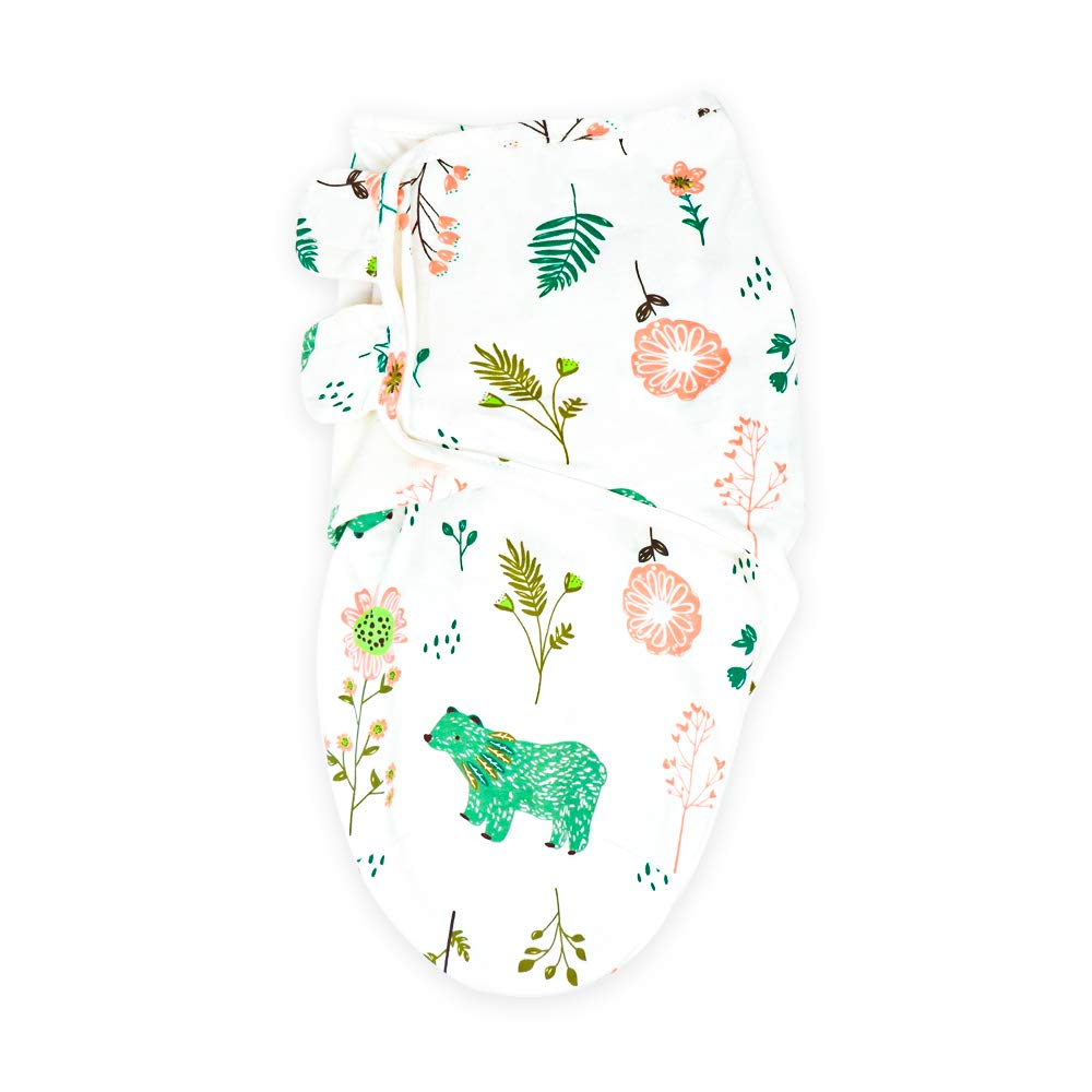 Callowesse 100% Cotton Newborn Swaddle 0.5 TOG – Adjustable Baby Swaddle Wrap, Baby Essential – Bears and Blossoms