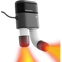 Snowpea Shoe Dryer with Heat Blower Ski Boots Dryer with Fan Heater Snow Boots Dryer Sneaker Dryer for Work Boots with 3/6/9 