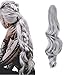 FUT Womens Claw Ponytail Clip in Hair Extensions 18″ Long Curly Hairpiece silverthumb 1
