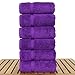 Chakir Turkish Linens Turkish Cotton Luxury Hotel & Spa Bath Towel, Hand Towel - Set of 6, Eggplant
