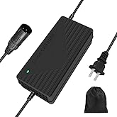 58.8V 3A / 5A Super Fast Charger for 52V Lithium Battery,No Adapter,2 Types of Plugs to Choose from.More Secure.Compatible with Most Plugs. with Cooling System (Cannon/XLR plug-5A)