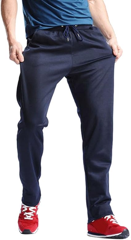 PINSPARK Herren Jogginghose Leicht & Atmungsaktiv - 3 Reißverschlusstaschen - Schnelltrocknende Trainingshose