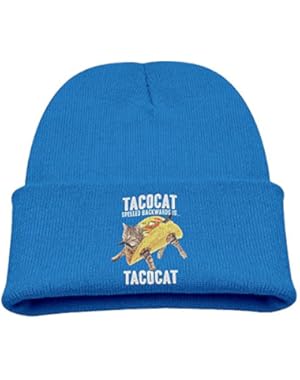 Tacocat Spelled Backwards Is Tacocat Kitty Cat Little Baby Knit Hat Bones Beanie For Autumn/Winter