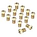 EAONE 14PCS M6 3D Printer 0.2mm 0.3mm 0.4mm 0.5mm 0.6mm 0.8mm 1.0mm Extruder Brass Nozzle Print Head for E3D Makerbot (2pcs/Each Size)