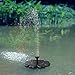 lailme Solar Fountain,Solar Powered Fountain Pump for Bird Bath, New Model Solar Water Fountain Pump 1.6W with 4 Different Spray Pattern Heads for Pool, Garden, Pond, Fish