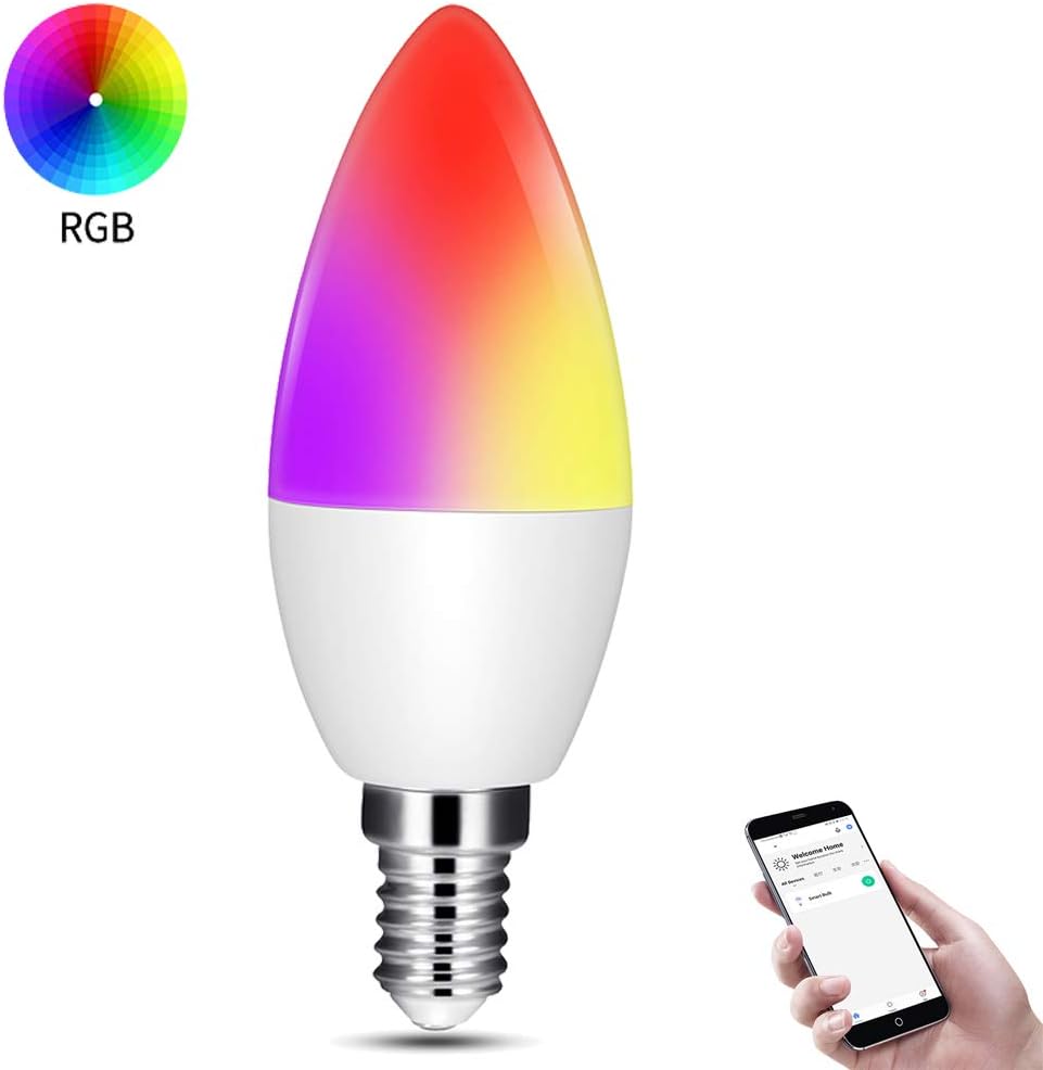 control de voz con luz led colorida