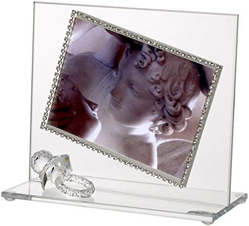 Italy Carlucci Italian Crystal Swarovski Componants Baby Frame With Pacifier