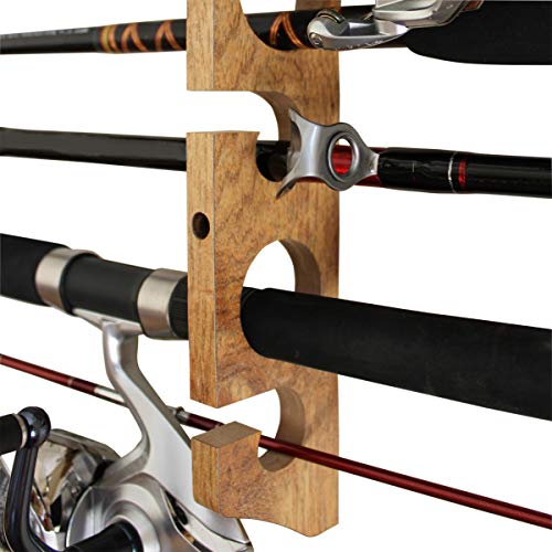 Rush Creek Creations 11 Fishing Rod Storage Rack and Wall or Ceiling
