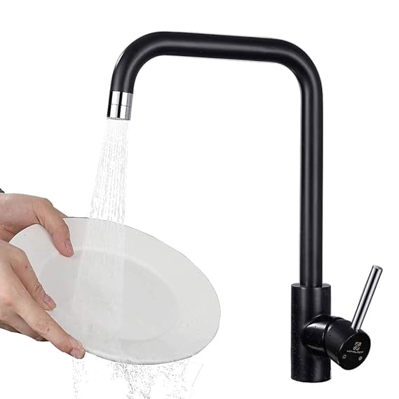 Homelody 360° drehbar Küchenarmatur mit 2-Strahlen Wasserhahn Küche Edelstahl Spültischarmatur Einhebelmischer Armatur Spülbe