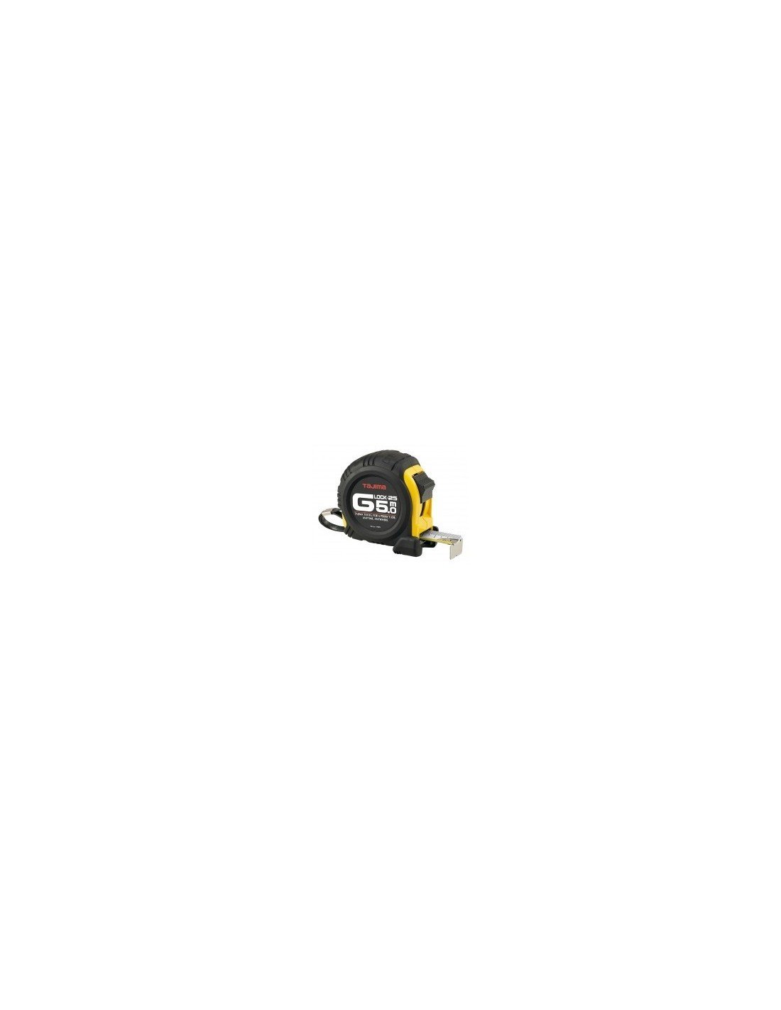 TAJIMA G5P50MY Shock-Resistant Tape Measure, Black, 5 m x 25 mm