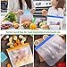 BQYPOWER Reusable Sandwich Bags 6-Packs, Reusable Ziploc Kids Snacks Bags, FDA Grade PEVA Leakproof Ziplock Food Storage Bag, Freezer Safe Biodegradable Baggies Ideal for Lunch, Fruits, Make-up