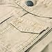 OCHENTA Men's Cargo Shorts Loose Fit Casual Work with Multi Pockets #3231 khaki 40