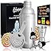 Martini Shaker Set - Premium Cocktail Mixer Kit - 24 oz Cobbler Shaker Jigger Strainer 2 Pourers and 10 Cocktail Umbrellas a Stainless Steel 304 Professional Bar Tools by Happy-li