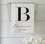 Farmhouse Decor | Kitchen Linens | Cottage Living | Country Home Decor | Rustic Kitchen Decor | Customized Towel | Last Name