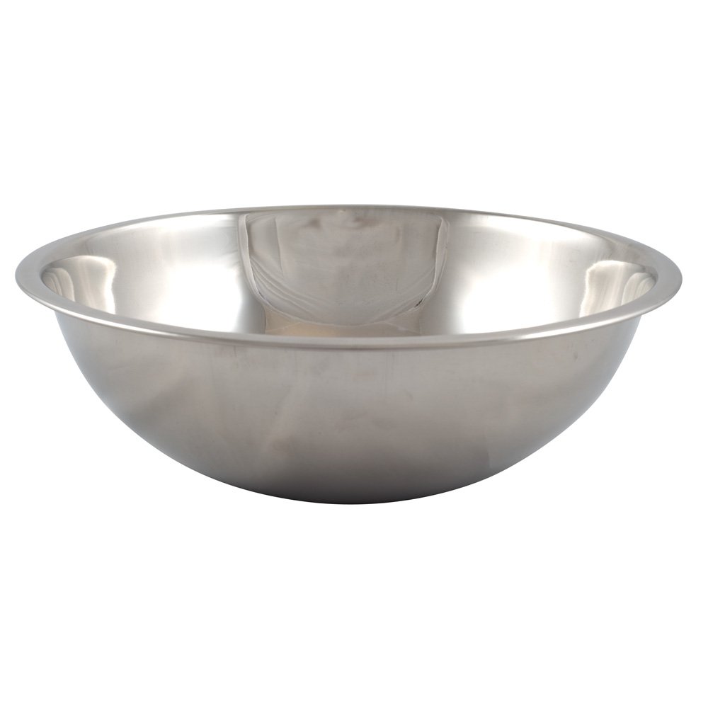 Photo 1 of American METALCRAFT, Inc. SSB400 Stainless Steel Mixing Bowl, 10.5' Diameter, Silver, 4-Quart