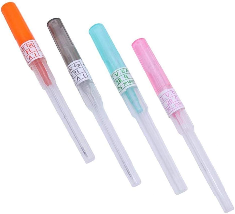 4set Body Piercing Catheter Needles Tattoo Mixed Sizes 14G 16G 18G 20G Gauge Disposable Sterilized Body Piercing Tattoo Tools