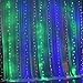 Window Curtain Icicle Lights, 304LED 9.8x9.8 Feet 8 Modes for Christmas Wedding Home Garden Party Show stages-Multi-color