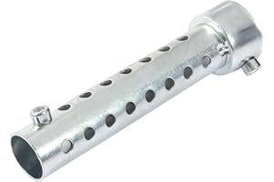 Aramox Universal Motorcycle Exhaust Can DB Killer Muffler Baffle Insert Silver 42mm Motorbike Exhaust Pipe Baffle Muffler Ins