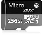 256GB SD Card Micro SD Card High Speed Class 10 Micro SD Memory Card with Adapter