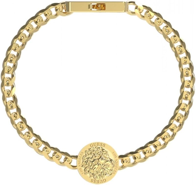 O Rei Leão JUMB03010JWYGS pulseira masculina, pequena, em aço inoxidável, sem gema, pequena, em aço inoxidável, sem pedra preciosa