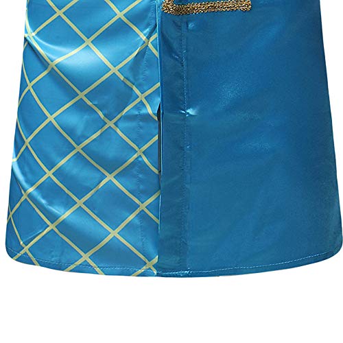Clearance! Mens Shirts Luxury Dashiki Button Down Slim Fit African Ethnic Printed Long Sleeve Dress Shirt Top (Blue, M)