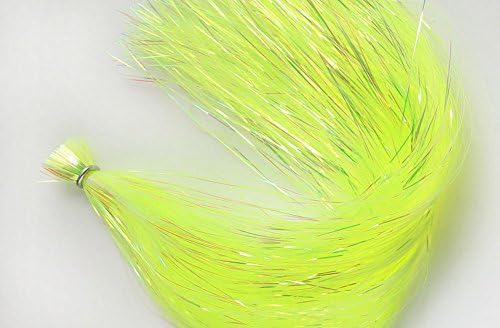 Hareline Dyed Pearl Flashabou (Fluorescent Yellow)