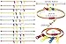 UpBrands Fidget Toys Zipper Bracelets Double Tour, Party Favors for Kids, Quiet Classroom Prizes, School Classroom Rewards, Goodie Bags, Easter Egg and Pinata Fillers, Students Incentives (Bi-color)