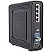 ARRIS SURFboard SBG6580-RB 8x4 DOCSIS 3.0 Cable Modem / N300+N300 Dual Band Wi-Fi Router - (ARRIS Renewed) - Black