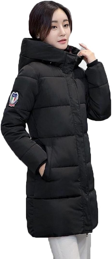 Amazon Com Hiuwa Womens Parka White Winter Coat Long Parka Students Slim Clothing Plus Size S 2xl Thick Jackets Clothing