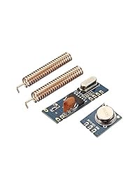 Ximark - Juego de 2 módulos de transmisor y receptor inalámbricos ASK (433 MHz, STX882+SRX882, con antena de muelle de cobre)