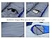 Luxe Tempo Compressible Hooded Mummy Sleeping Bag Lightweight Ripstop Water Resistant for Camping Backpacking 7.5 ft