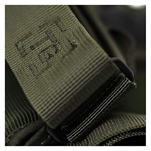 TG Hellfox Fingerless Tactical Gloves for Men Hard Knuckle for Military Police Combat Motorcycle Outdoors Camping Cycling Paintball (OD Green, Large) - Thumbnail 4