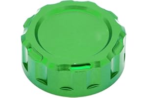 Hunter-Bike CNC Aluminum Brake Fluid Reservoir Cap Brake Oil Cover Replacement For Kawasaki Ninja 300 400 650 Z400 Z750 Z850 Z1000 ZX-6R ZX10R ZX-25R