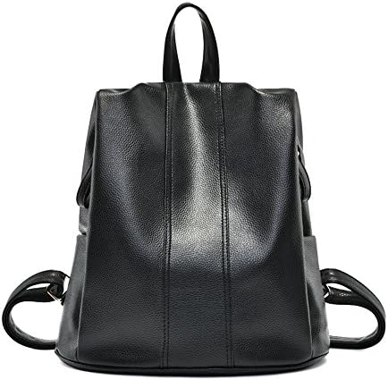 Women Girls Chic Simple Backpack Satchel School Bag Black