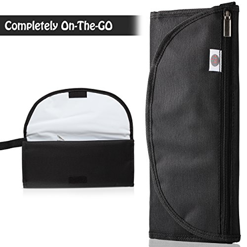 Waterproof Baby Diaper Changing Mat - Portable Changeable Infant Pad for Quick and Easy Diaper Changing of Toddlers and Newborns - Use at Home, Outdoor or Travel | Black