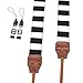 Camera Shoulder Neck Strap by Morxy – Modern Belt For All DSLR Camera Nikon/ Canon/ Sony/ Olympus/ Fujifilm/ Pentax - Perfect Gift For Women (Black and White Stripes)