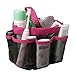Quick Dry Hanging Shower Caddy with 8 Pockets Portable Bath Toiletry Cosmetics Shampoo Soap Organizer Shower Tote for College Dorm Gym Camp & Travel Bathroom Shower Caddy Storage Bag with Handle