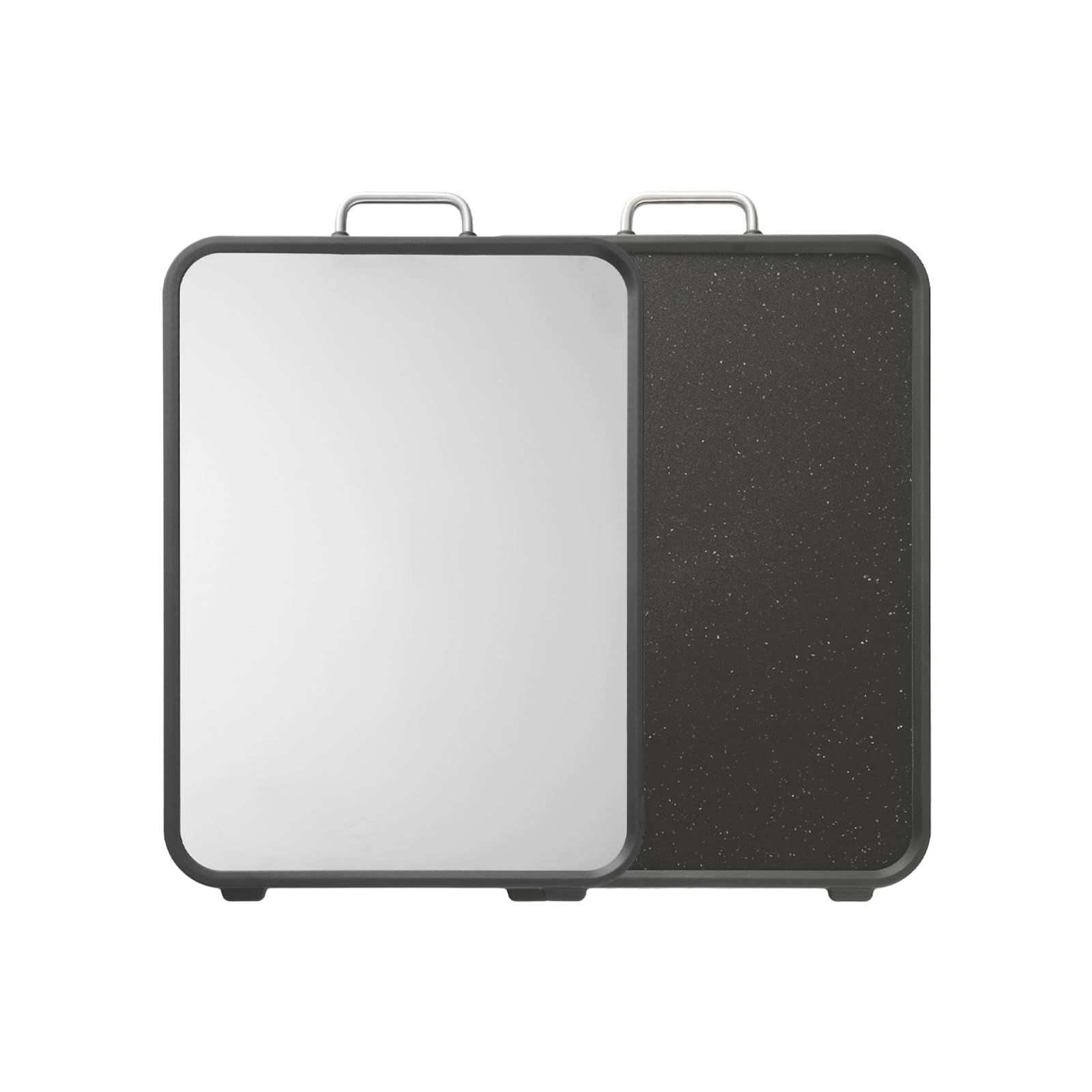 Photo 1 of ***Factory seal***
riwome Stainless Steel Cutting Board, Double Sided Cutting Boards for Kitchen, Stainless Steel and Wheat Straw PP Large Chopping Board.Dishwasher safe. (BLACK)