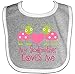 Inktastic Baby Girls' My Godmother Loves Me Baby Bib