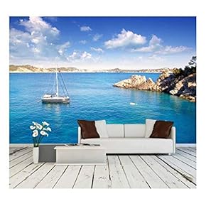 Calvia Cala Fornells Majorca in Mediterranean Mallorca Island - Removable Wall Mural | Self-Adhesive Large Wallpaper - 66x96 inches