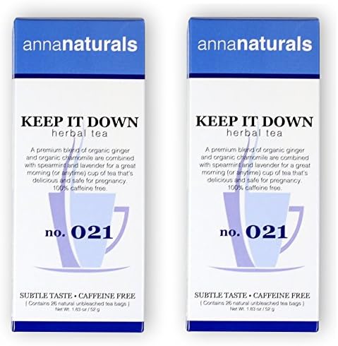 Pregnancy Tea - Keep it Down Tea Helps Prevent Morning Sickness - 2-Pack (52 Bags)