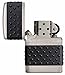 Zippo Black Zip Guard Pocket Lighter, Brushed Chrome
