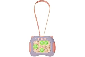 ANBY Interactive Handheld Game & Quick Push it Pop Game Light-Up Fidget Toy for Kids and Teens for 3-12 Years Old Boys & Girls, Sensory Stress Relief Travel Toys