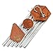 Nature’s Melody Premiere Grande Tunes Wind Chimes – Outdoor Windchime with 6 Tubes Tuned to E Pentatonic Scale, Rustproof Aluminum, Beech Wood & S Hook Hanger for Sympathy, Memorial Gift or Zen Garden